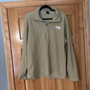 The North Face Men's Khaki Zip-Up Sweater